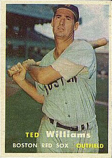 1957 Topps #1 Ted Williams baseball card 