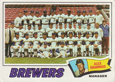 Milwaukee Brewers baseball card