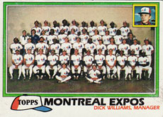 Montreal Expos baseball card