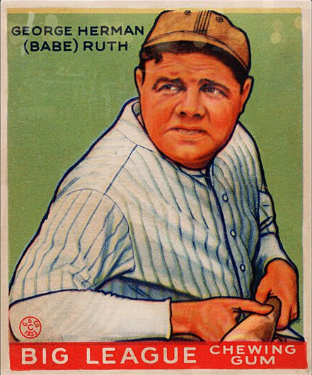 1933 Goudey Babe Ruth Card